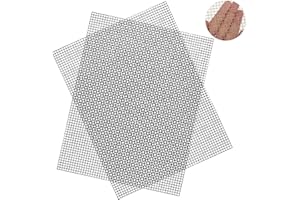 DRERIO Kratka druciana ze stali nierdzewnej, 5 oczek (42 cm x 30 cm), metalowa kratka wentylacyjna, wytrzymała kratka ze stali nierdzewnej 304, kratka z siatki z oczkami do klatki wentylacyjnej