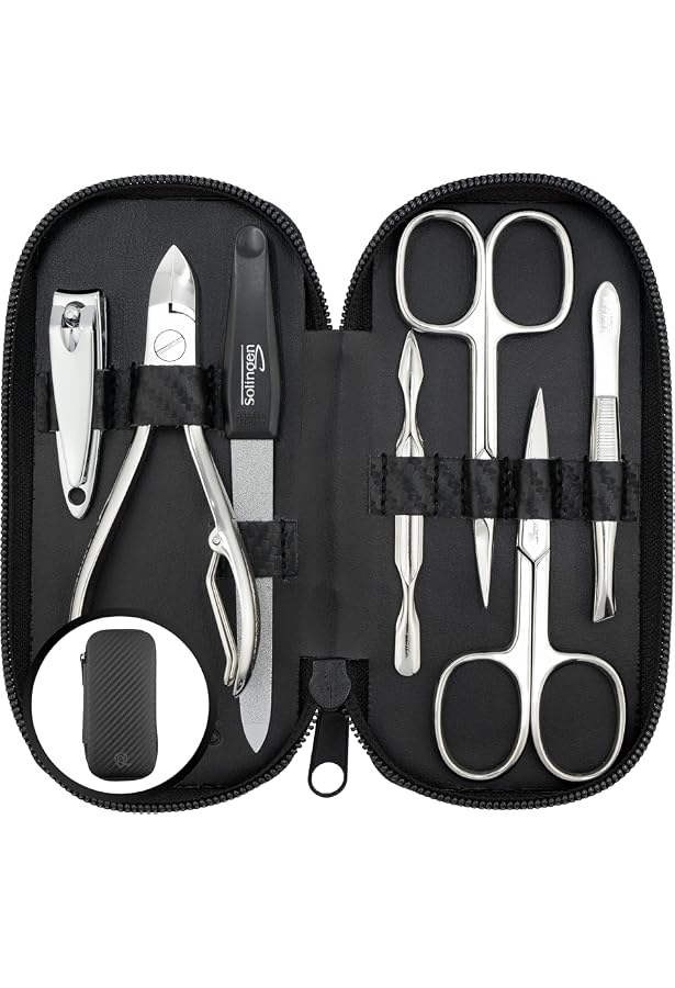 MarQus Solingen Maniküre Set Mit Nagel-Zange Und Glasfeile 8