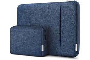 Inateck Housse de Protection 360° Compatible avec MacBook Pro 14 M3/M2/M1 2023-2021, MacBook Air 13 2012-2017, Surface Laptop 13,5 6/5/4/3 - Bleu