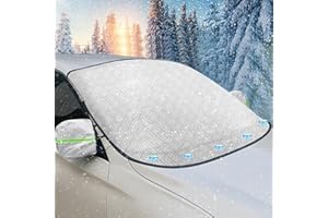 Lureon Telo Parabrezza Antigelo 5 Magnet - Antineve, Polvere, Ghiaccio, Sole - Copri Vetro Auto Ghiaccio e Copriparabrezza - Copri Parabrezza Auto Inverno Universale(156X126cm)