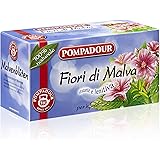 Pompadour Infuso Fiori di Malva Idratante e Lenitiva, Confezione da 20