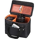 BAGTECH DSLR SLR Custodia per Macchine Fotografiche Borsa Fotografica antiurto con Divisori staccabili per Nikon Canon Fuji O