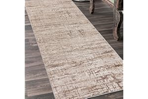 ‎MAZOVIA Mazovia Teppich Läufer Flur - Modern Teppichläufer – Kurzflor, Weich - für Vorzimmer Eingangsbereich Schlafzimmer Küche Korridor - Abstrakt Muster - 100 cm Breite - Beige Creme 100 x 325 cm