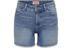 ONLY Denim Shorts ONLBLUSH Mid Waist Regular Fit Denim Shorts