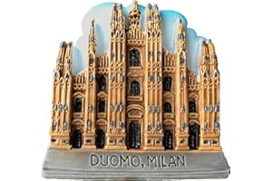 WEDARE MAGNET SOUVENIR Duomo Milán Italia 3D imán para nevera recuerdos de viaje, hecho a mano Italia imán para nevera decoración del hogar y la cocina
