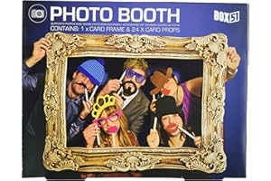 Flashpoint AG Photo Booth / Foto Requisite / XXL Bilderrahmen mit 24 witzigen Accessoires