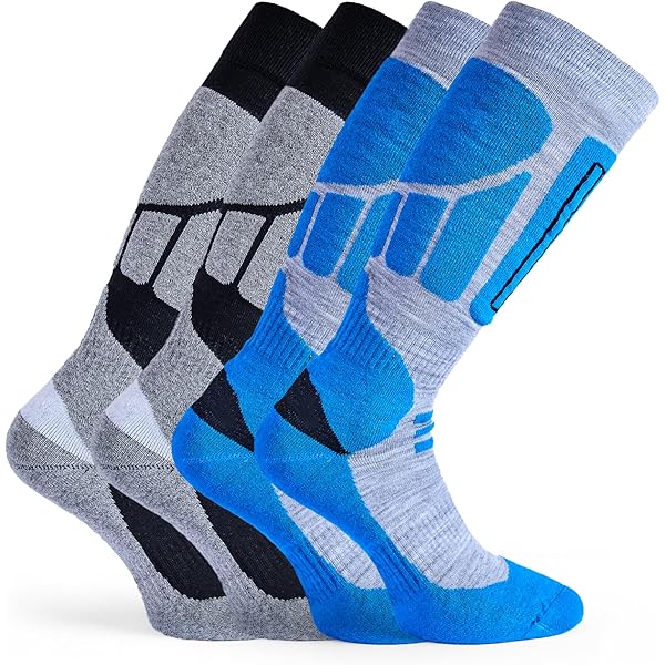 Salomon S/Access, skisokken, 2-pack, zwart/blauw