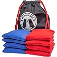 GoSports Official Regulation Cornhole Bean Bags Set (8 All Weather Bags) - America Stars and Stripes or Red and Blue - Choose Your Style
