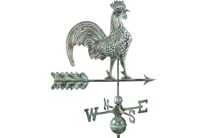 GOOD DIRECTIONS Rooster Weathervane Blue Verde Copper + FRT