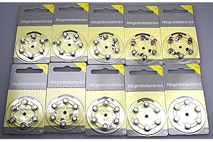 HÖREX BASIC Hörgerätebatterien Größe 10er 60 Stück