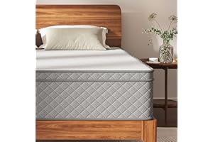 MOLPHIT 12 Inch Double Mattress, 7-Zone Hybrid Double Bed Mattresses, Memory Foam Mattress with Pocket Sprung with Medium Firm for Body Support & Pressure Relief - 135x190x30cm