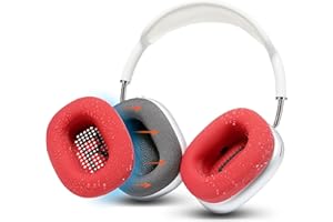 WC SweatZ Max - Ochronne nauszniki słuchawek do Apple Airpods Max Wyprodukowane przez WC | Kompatybilny tylko z Apple Airpods Max | Odporny na pot i łatwy do prania | Red