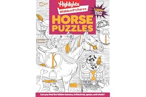 Horse Puzzles: Over 100 Search and Find Puzzles, Barns, Stables and Riding Adventures, Horse-Themed Hidden Pictures Activity Book for Kids 6 and Up