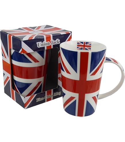 "Sottobicchiere Union Jack 'Keep Calm And Carry On' 10x10 Cm: Un Tocco Brit Per La Tua Tavola!"