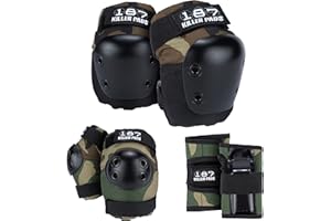 187 Killer Pads Moxi - Ginocchiere, gomitiere e polsiere, set da sei pezzi