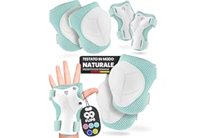 99FLIPS Ochraniacze dla chłopca i dziewczynki do jazdy na rolkach – Ochrona do jazdy na deskorolce i łyżworolkach dla chłopców i dziewczynek – Nakolanniki i nałokietniki dla dzieci – Ochraniacze do