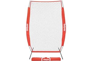 GoSports Écran I de 2,1 x 1,2 m – Filet de Protection pour pichet de Baseball et de Softball, Indispensable pour Un entraînement sûr, Rouge