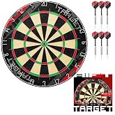 Target Darts Rift Dartboard with Optional LED Light | Steel Tip Darts Board with Optional Bright Dartboard Lighting | Staple