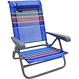 Homecall Klappbarer Strandstuhl, 7-fach verstellbar - (Regenbogen)