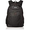 Kenneth Cole Reaction 1680d Polyester and Shadow Ripstop Dual Compartment 17" Laptop Backpack, Black