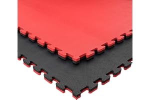 JOWY Esterilla Goma Espuma Estructura Pack Tatami Puzzle ideal Artes Marciales, Boxeo, Karate, Taekwondo, Judo, Suelo Tatami Japonés | 1m x 1m x 2cm