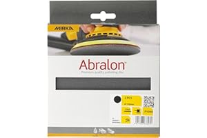 Mirka Abralon Schleifscheibe Polierscheibe Ø 150mm Klett 1000 Körnung, 2/Pack, zum Schleifen und Polieren von Lack, Holz, Plastik