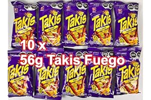 ‎SUPERKOST Pack von 10 Takis Fuego 56g Hot Chips Chili and lime