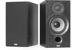 ELAC Debut 2.0 Haut-parleurs d'étagère B6.2, Haut-parleurs pour la Lecture de Musique sur chaîne Hi-FI, système de Son Surround 5.1, Son Excellent, 2 Haut-parleurs passifs