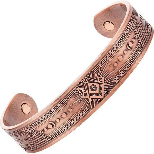 Orologio da mensola - Orologio massonico da mensola in quercia con