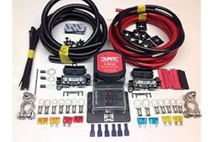 DURITE VSR PRO KITS 4mtr Pro Split Charge Kit 12v 140a Durite VSR + Battery Terminals + Fuse Box with 110a Cable SCKD314P
