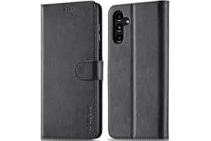 WAURZ Hülle für Samsung Galaxy A14 5G / A14 4G Handyhülle Schutzhülle Hülle Leder Klappbar Flip Case mit Kartenfach Magnet Ständer Hüllen Klapphülle Cover für Samsung Galaxy A14 5G / A14 4G,Schwarz