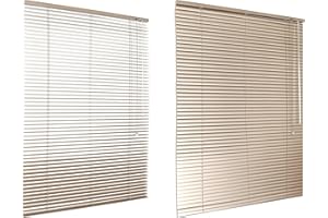 HSYLYM Aluminum Venetian Blinds (110 * 130cm, Champagne)