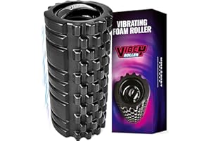 MIND BODY FUTURE Vibrating Foam Roller. High Intensity 3 Speed Firm Density - PENETRATES DEEP Tissue Muscle Knots. Improves Your Recovery, Mobility & Flexibility
