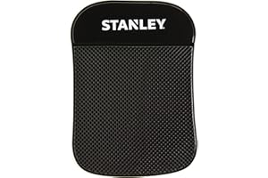 STANLEY Uniwersalna mata samoprzylepna do samochodu z bardzo mocnym antypoślizgowym uchwytem do telefonu komórkowego, tabletu, Gps, iPoda, kluczy lub okularów przeciwsłonecznych, idealna do samochodu,