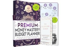 FREEDOM MASTERY Planificador financiero, planificador mensual de presupuesto y organizador de facturas mensuales, viaje de 12 meses a la libertad financiera, planificador mensual de presupuesto, libro de ahorro de