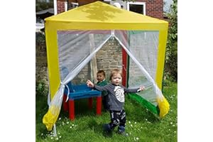 Marko Outdoor Kids Gazebo Outdoor Garden Multi Colour Childrens Marquee Tent Sun Shade Beach (Kids Gazebo with Sidewalls)