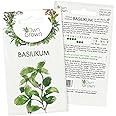 Basilikum Samen: Premium Kräuter Samen zur Anzucht von ca. 400 Basilikum Pflanzen – Saatgut Kräuter für Indoor und Balkon Pfl