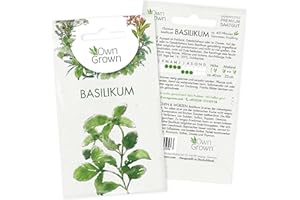 Basilikum Samen: Premium Kräuter Samen zur Anzucht von ca. 400 Basilikum Pflanzen – Saatgut Kräuter für Indoor und Balkon Pflanze – Kräuter Saatgut – Schöne Gartenkräuter Pflanzen von OwnGrown