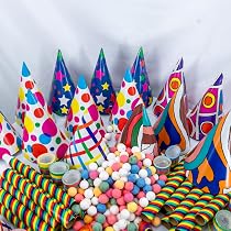 Lot De 2 Rouleaux De Serpentins Festifs - 4m Chaque - Multicolore - Pour Décoration Fête, Noël, Mariage, Anniversaire
