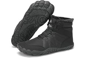 Mishansha Buty na boso, zimowe, z ciepłą podszewką, buty zimowe dla kobiet i mężczyzn, rozm. 36-48 EU