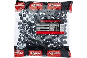 Venco Holland Lakritze 'Salmiakrondo's' 1 kg Packung (Salmiak-Kugeln) Süßigkeit