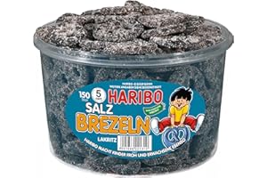 ‎HARIBO Haribo Salzbrezel Runddose 150 Stück 1050g