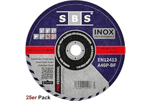 25 Stück SBS Trennscheiben 230 x 2,0mm INOX Flexscheiben Metall-Trennscheiben