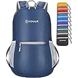 ZOMAKE Ultra Lightweight Foldable Backpack, Unisex Small Rucksack, Water Resistant Hiking Daypack for Travel & Outdoor Sports