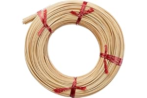 Rayher Hobby 6503500 Peddigrohr, 1A Rotbandqualität, 3 mm ø, Nr.8, Rolle 500 g (ca. 140 m), Flechtrohr, Flechtmaterial, natur