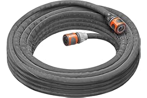 Gardena manguera textil Liano Life 1/2 pulgadas, 10 m: Manguera de jardín de tejido textil muy flexible, con manguera interna de PVC, sin dobleces, ligera, resistente a la climatología (18440-20)