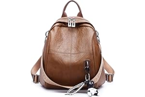 DEERWORD Femme Sac a Dos Sacs à Main Portés Bandouliere Feminin Ados Original PU Cuir 3020 1pc Ensemble