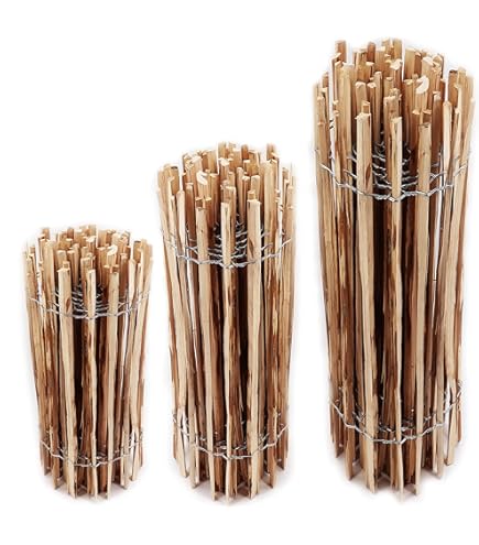 Creative Home houten schutting 90cm hoog en 5m lang | hazelnoot schutting | rolschutting | lamelafstand 7-9 cm | schutting tuin Ideaal als gazonrand bloemperk rand gemaakt van hazelnoot Creative Home houten schutting 90cm hoog en 5m lang | hazelnoot schutting | rolschutting | lamelafstand 7-9 cm | schutting tuin Ideaal als gazonrand bloemperk rand gemaakt van hazelnoot