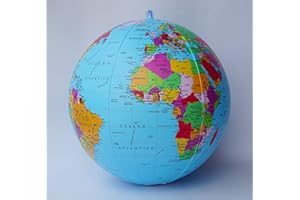 Interkart Gonfiable Politico Mappamondo Globo, 40cm, Italiano