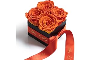 ‎ROSEMARIE SCHULZ HEIDELBERG Alles Liebe Flowers for the Mum – Rose Box with Preserved Roses Durable 3 Years – 8.5 x 8.5 cm – Gift for Mother’s Day